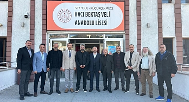 Küçükçekmece'de STK'lardan Hacı Bektaş Veli Lisesi Müdürü Regaib Mol'a Güçlü Destek