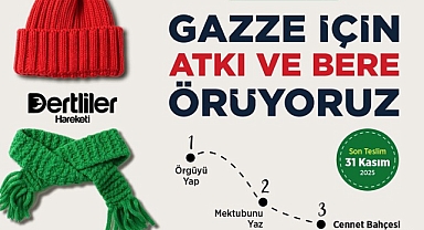 Küçükçekmece Dertliler Hareketi’nden Anlamlı Kampanya: “Gazze İçin Atkı ve Bere Örüyoruz”