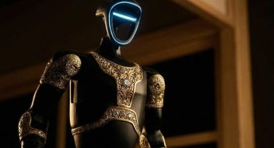 Altın ve değerli taşlarla süslenmiş! İşte dünyanın ilk lüks insansı robotu 