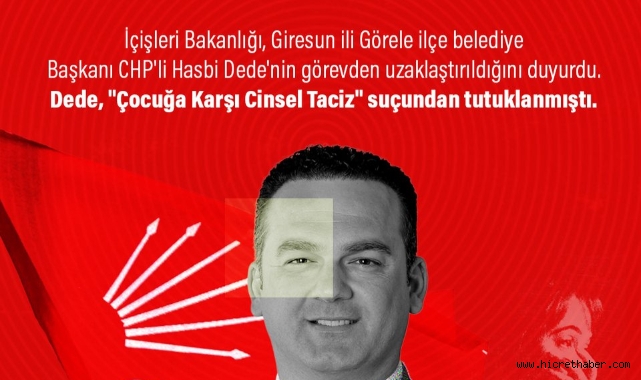 CHP’li Başkan Hakkında Taciz Soruşturması: Hasbi Dede Tutuklandı, Görevden Uzaklaştırıldı