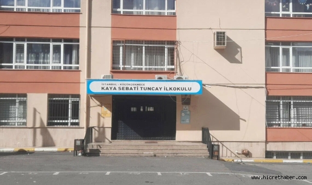 Küçükçekmece'de Kaya Sebati Tuncay İlkokulu'nda