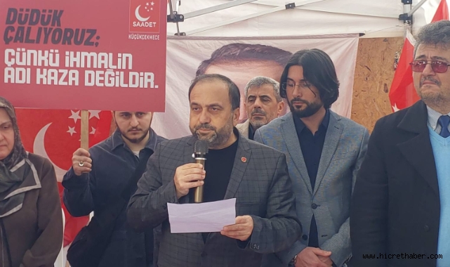 Saadet Partisi Küçükçekmece’den 6 Şubat’ın 3. Yılında Düdüklü Uyarı: “Sesimizi Duymayanlara Düdük Çalıyoruz” 