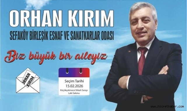 Sefaköy Esnaf Odası’nda seçim heyecanı: Aday Orhan Kırım projelerini anlattı 