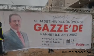 Fetih 1453 Derneği'nden Gazze'de Vefa Sofrası: Muhsin Yazıcıoğlu Dualarla Anıldı