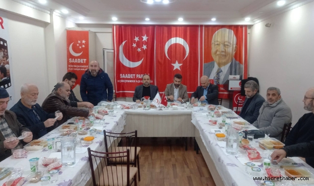 Saadet Partisi Küçükçekmece’de İftar Sonrası Ramazan Toplantısı 