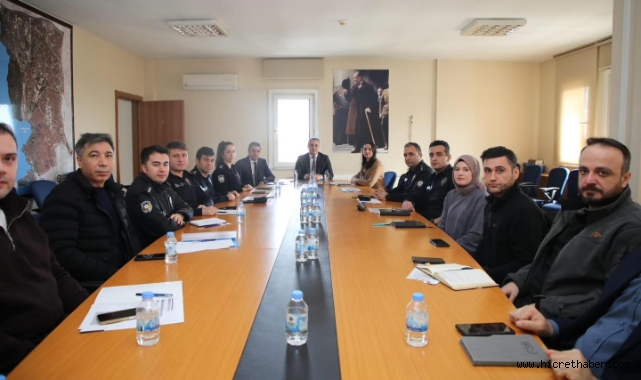İlçe Emniyet Asayiş Toplantısı Kaymakam Mustafa Anteplioğlu Başkanlığında Gerçekleştirildi