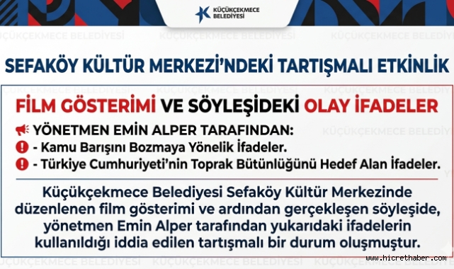 Küçükçekmece'de Kültür Merkezi Etkinliği Tartışma Yarattı