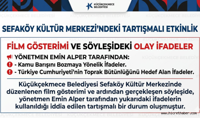 Küçükçekmece'de Kültür Merkezi Etkinliği Tartışma Yarattı 