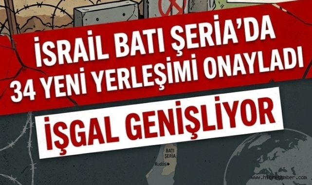 Netanyahu Hükümetinden Kritik Karar: Batı Şeria’da 34 Yerleşim