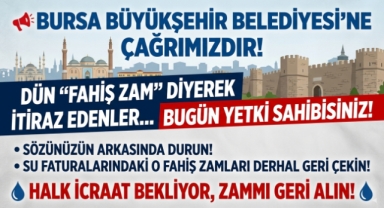 Bursa Büyükşehir Belediyesi ve Su Zammı Tartışması Sosyal Medyada Gündem Oldu 