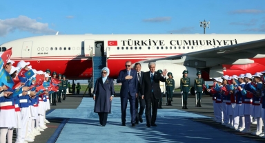 Cumhurbaşkanı Erdoğan, Türk Devletleri Zirvesi İçin Astana’da Resmi Törenle Karşılandı