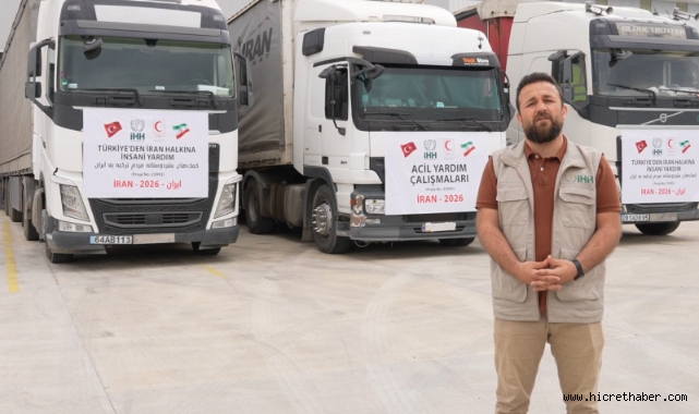 İHH’dan İran’a insani yardım: 7 tır uğurlandı