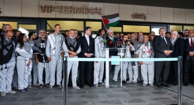 İsrail Müdahalesine Maruz Kalan Sumud Gönüllüleri İstanbul'da