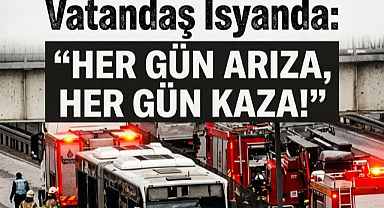 Metrobüste Yine Yangın Paniği! Vatandaş İsyanda:
