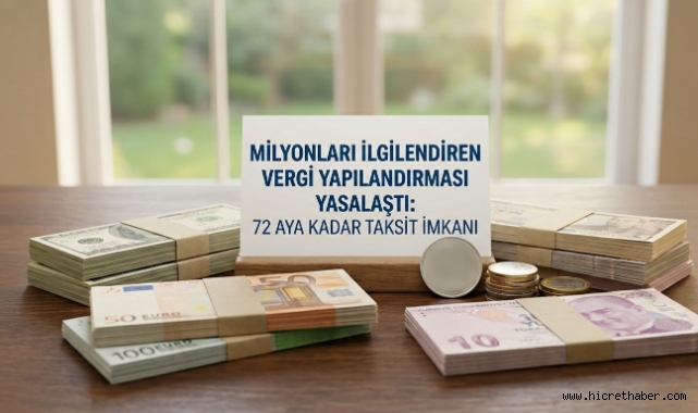 Milyonları İlgilendiren Vergi Yapılandırması Yasalaştı: 72 Aya Kadar Taksit İmkanı