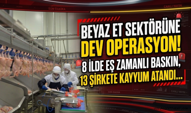 Beyaz Et Sektörüne Dev Operasyon: 8 İlde Eş Zamanlı Baskın, 13 Şirkete Kayyum Atandı