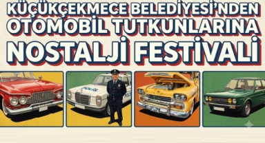 2. Klasik Otomobil Festivali'ne Küçükçekmecelilerden Yoğun İlgi