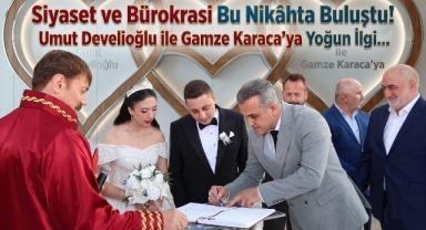 Küçükçekmece'de Yılın Düğünü! Umut Develioğlu'nun Nikâhına Yoğun Katılım