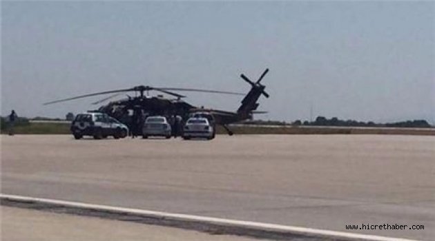 9 FETÖ'cü asker helikopterle Türkiye'ye gönderildi