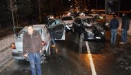 Ankara'da 15 araç birbirine girdi!