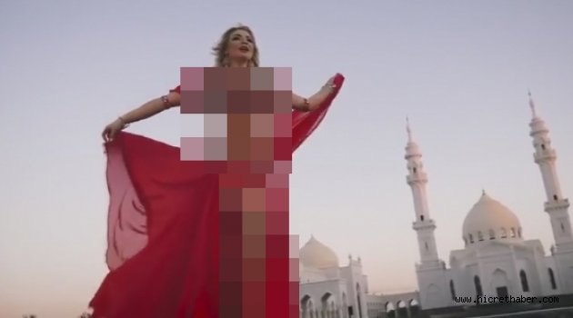 Cami avlusundaki ahlaksız klibe büyük tepki!