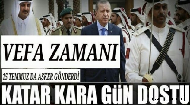 Darbe günü Katar asker göndermiş