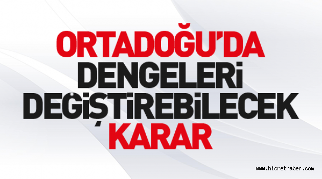 Dengeleri değiştirecek gelişme! Yeni ordu kurdular