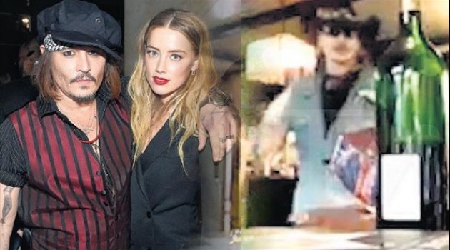 Depp’i yakan görüntüler