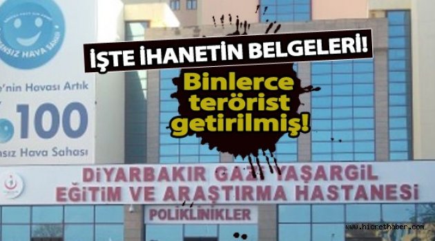 Devlet Hastanesinde PKK / PYD’li Teröristlerin Tedavi Edilmiş Belgesi