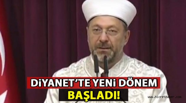 Diyanet'te yeni dönem başladı!
