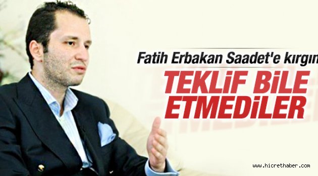 Fatih Erbakan'dan Saadet Partisine tepki!