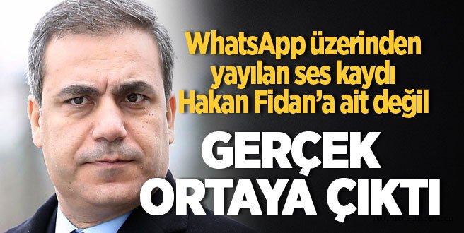 Hakan Fidan'ın olduğu söylenen o ses kaydı Bakın kimin çıktı