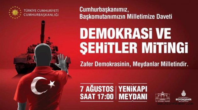 SİAD Haydi Türkiye Demokrasi ve Şehitler Mitingi’ne
