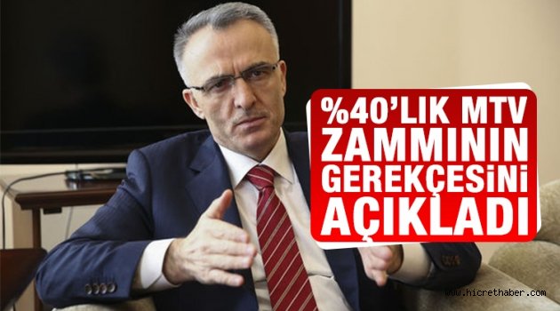 Maliye bakanı MTV'ye zammın nedenini açıkladı