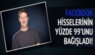 Mark Zuckerberg Facebook hisselerini bağışladı!