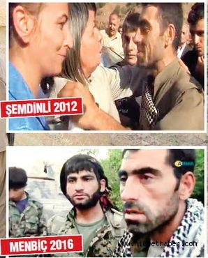 O PKK’lı Suriye Menbiç'te ortaya çıktı
