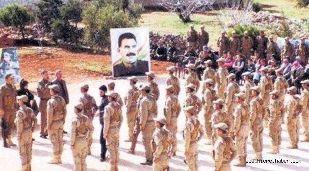 PKK’nın Suriye kolu YPG’li teröristler,Böyle yemin ettiler