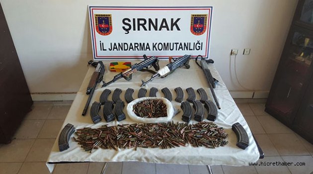 PKK'nın silahları dere yatağından çıktı