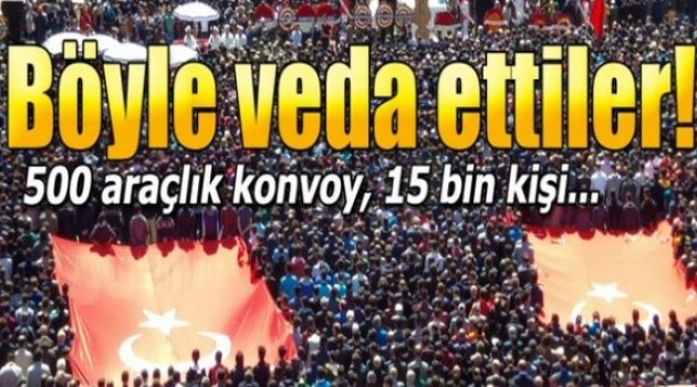 Şehit Tamer Aktaş'a hüzünlendiren veda