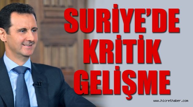 Suriye'de kritik gelişme