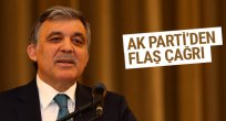 AK Parti’den Abdullah Gül'e çağrı