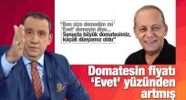 Tan : Domatesin fiyatı ‘Evet’ yüzünden artmış...