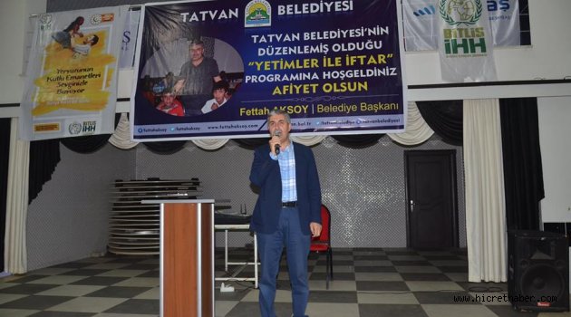 TATVAN DA YETİMLERE İFTAR