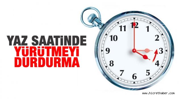 Yaz Saati Uygulaması İçin Yürütmeyi Durdurma Kararı